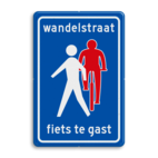 Verkeersbord RVV L54b - Wandelstraat