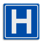 Verkeersbord RVV BW101 Hospitaal