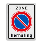 Verkeersbord RVV E01zbh - herhaling parkeerzone