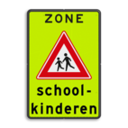 Verkeersbord Schoolzone J21 met tekst