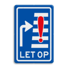 Verkeersbord RVV VR09-05 - Let op: overstekende voetgangers