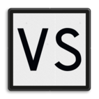 ‘VS’-bord - RS 322 - Reflecterend