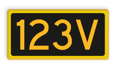 Seinnummerbord voorsein - RS - 400x200mm - Reflecterend