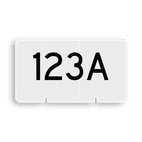 Wisselnummerbord vlak dubbelzijdig - RS - 400x225mm - Reflecterend