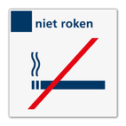 Verbodsbord niet roken - Reflecterend