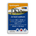 Spelregelbord rechthoek reflecterend - Gemeente Bergen