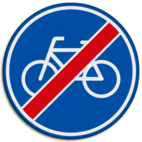 Verkeersbord RVV G12 - Einde Fietspad