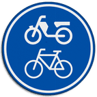 Verkeersbord RVV G12a - Verplicht fiets / bromfietspad