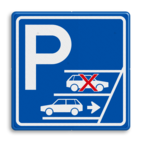 Parkeerbord Achteruit inparkeren verplicht
