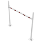 Limiteur de hauteur variable 1,8 - 2,8 mètres avec montants Ø102mm - Version fixe