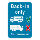 Informatiebord - Back-in only