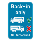 Informatiebord - Back-in only