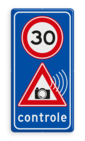 Verkeersbord Snelheidscontrole - fotocamera