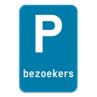 Parkeerbord - bezoekers