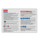 Veiligheidsbord PBM pictogrammen tekst - eigen ontwerp - reflecterend