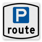 Sticker P-route 255x255mm