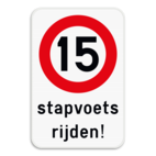 Verkeersbord - C43 - Stapvoets rijden