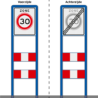 Zoneportaal RVV A01-030zb Type 1 - 530x670mm