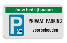 Parkeerplaats bord 4:2 - Privaat Parking Voorbehouden