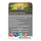 Hondenschool De Viervoeter eigen tekst + pictogram