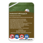 Voetbalclub TrafficSupply FC eigen tekst + pictogram