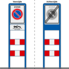 Zoneportaal RVV E01zb-OB304 Type 1 - 530x670mm