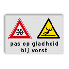 Waarschuwingsbord | Pas op gladheid bij vorst