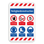 Veiligheidsbord | 6 symbolen + banners