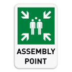 Verzamelplaats bord Engelse tekst | Assembly Point