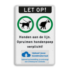 Verkeersbord hondenuitlaatplaats - reflecterend met logo