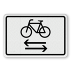 Verkehrszusatzeichen 1000-32 - Radverkehr kreuzt von links und rechts