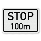 Verkehrszusatzeichen 1004-32 - STOP nach ... m