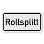 Verkehrszusatzeichen 1007-32 - Rollsplitt