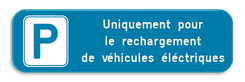 Panneau de stationnement - Véhicule électrique