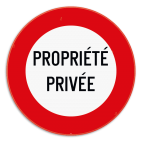 Panneau de signalisation - C3 - Propriété privée