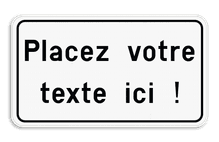 Panneau de texte avec cadre moderne