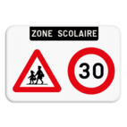 Panneau d'information - Zone scolaire - A23 - C43