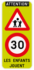 Panneau de signalisation 4:9 - Attention ! Les enfants jouent