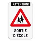 Panneau de signalisation - A23 - Sortie d'école