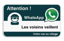 Panneau additionnel WhatsApp - Nom de rue