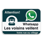 Panneau WhatsApp - Nom de rue