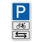 Parkschilder - E-Bikes auf beiden Seiten