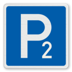 Richtzeichen 314 - Parken mit Nummer