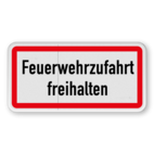 Feuerwehrschilder - Feuerwehrzufahrt freihalten