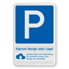 Parkschilder - Parkplatz mit Firmenlogo