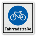Vorschriftszeichen 244.1 - Beginn einer Fahrradstraße