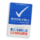 Sticker reflecterend - Rookvrije Generatie - THIS AREA IS SMOKE-FREE