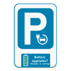 Parkeerbord - Batterij vol?