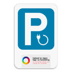 Parkeerbord - elektrisch opladen met jou logo