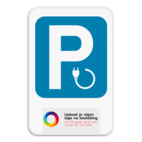 Parkeerbord - elektrisch opladen met jou logo